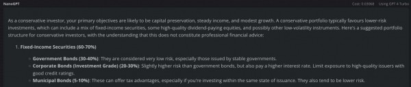 ChatGPT создает крипто-портфель для консервативных инвесторов ChatGPT создает крипто-портфель для консервативных инвесторов