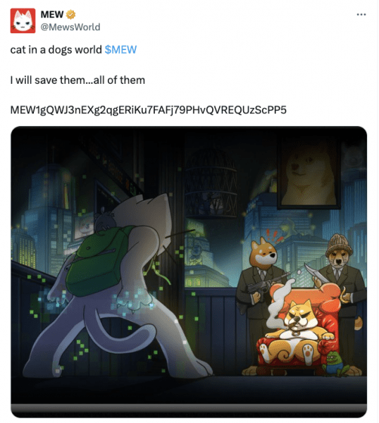 OKX запускает спотовую торговлю WIF и MEW на фоне повального увлечения мемкоинами OKX запускает спотовую торговлю WIF и MEW на фоне повального увлечения мемкоинами