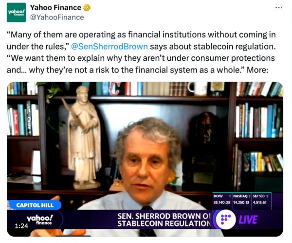 Председатель банковского комитета Сената включит законопроект о стейблкоинах в пакет на 2025 год Председатель банковского комитета Сената включит законопроект о стейблкоинах в пакет на 2025 год