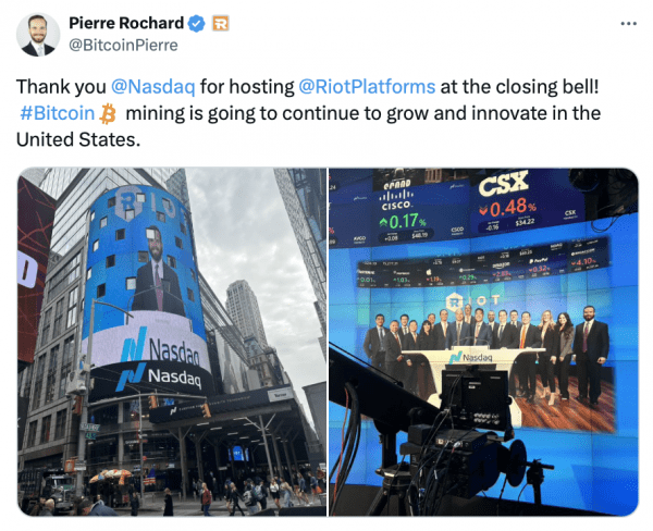 Акции биткоин-майнеров резко выросли в преддверии сокращения вдвое