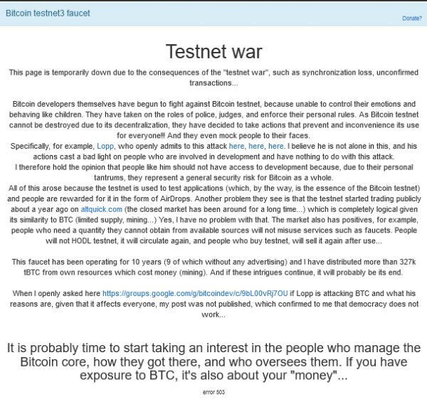Кто-то «насрал в джакузи» — биткоинеры в ярости из-за грифинга в тестовой сети