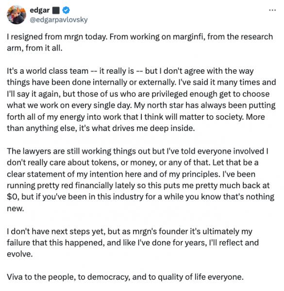 Из&nbsp;MarginFi выведено $190&nbsp;млн после отставки генерального директора