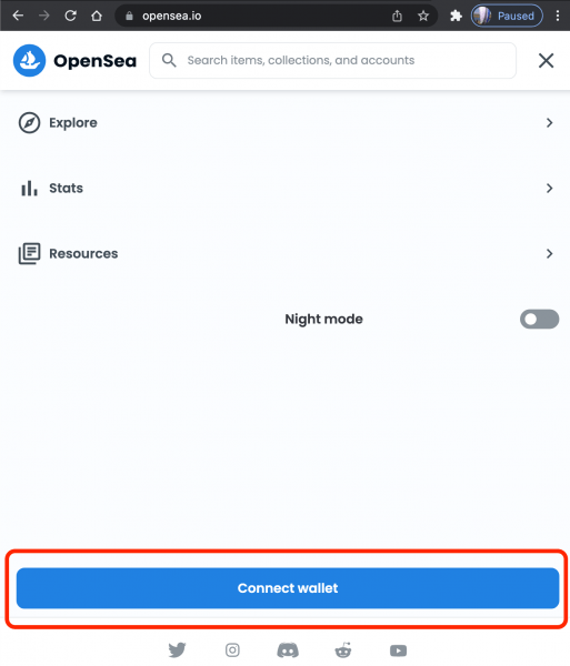 Как подключить Metamask к OpenSea