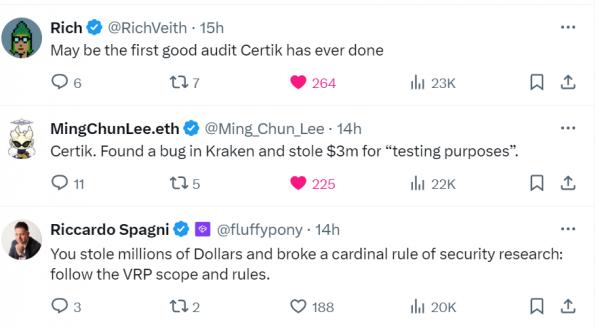 Конфликт Kraken-CertiK обостряется, часть выведенных средств «пропала»