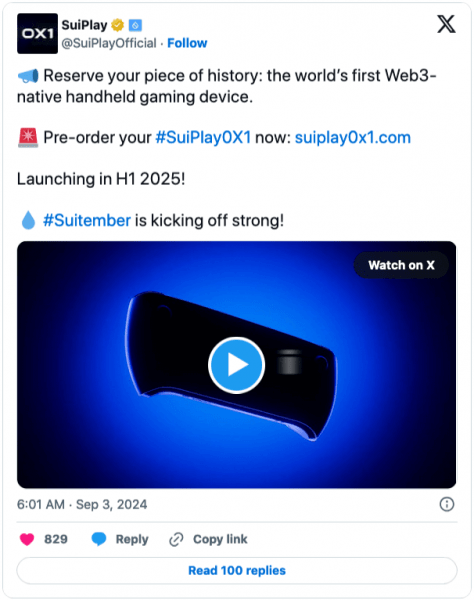 Mysten Labs прогнозирует поставку игрового устройства Web3 в&nbsp;первой половине 2025 года