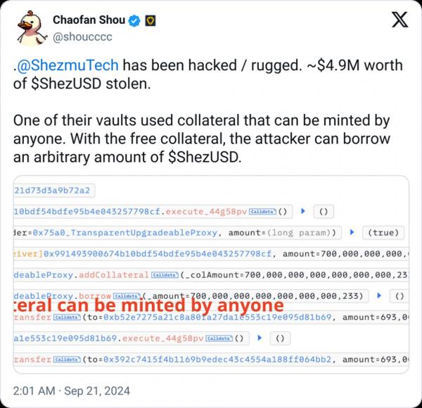 Криптокредитор Shezmu вернул украденные средства путем переговоров