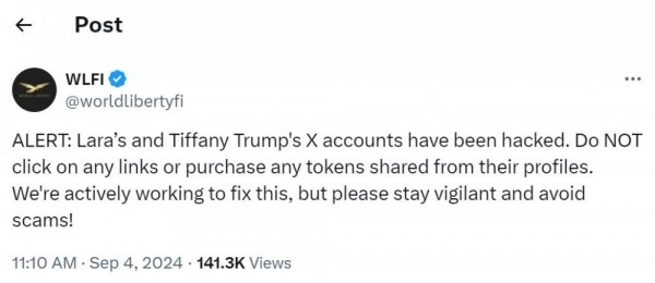 Трамп запустит криптоплатформу World Liberty Financial 16 сентября Трамп запустит криптоплатформу World Liberty Financial 16 сентября