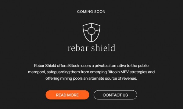 Rebar планирует запустить MEV Shield, ориентированный на биткоин, к концу 2024 года: генеральный директор Rebar планирует запустить MEV Shield, ориентированный на биткоин, к концу 2024 года: генеральный директор