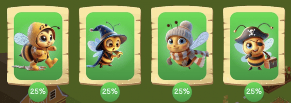 В Bee Harvest представлено актуальное выполнение комбо с карточками от 26 октября