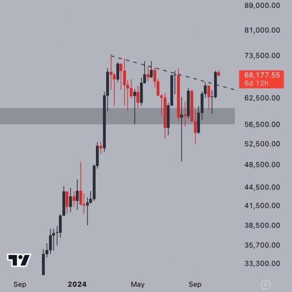 Биткоин устроил распродажу: цена упала ниже $67&nbsp;000