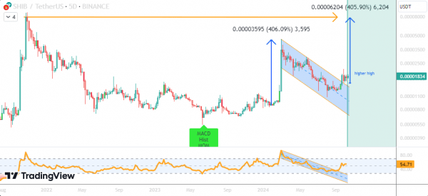 Сиба-ину готовится к 400%-ному росту из-за формирования бычьего флага, аналитик прогнозирует $0,000074 Сиба-ину готовится к 400%-ному росту из-за формирования бычьего флага, аналитик прогнозирует $0,000074