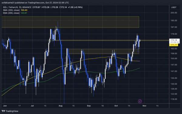 Бычья модель Соланы сохраняется – криптовалютный аналитик устанавливает цель в 202 доллара