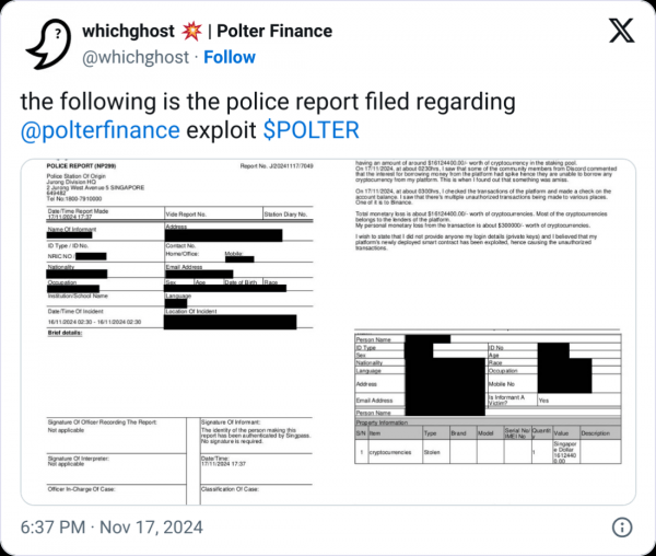 Криптовалютный кредитор Polter Finance прекращает деятельность после взлома на 12 миллионов долларов