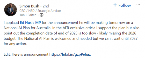 Австралия добивается роста индустрии искусственного интеллекта с помощью нового национального плана возможностей