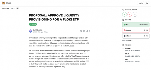 Floki DAO размещает резерв ликвидности для Floki ETP в Европе