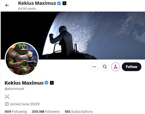Илон Маск «Kekius Maximus»: как переименование аккаунта вызвало хайп Илон Маск «Kekius Maximus»: как переименование аккаунта вызвало хайп