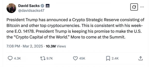 Крипторезерв США расширяется: альткоины в списке, что с мемкоинами? Крипторезерв США расширяется: альткоины в списке, что с мемкоинами?