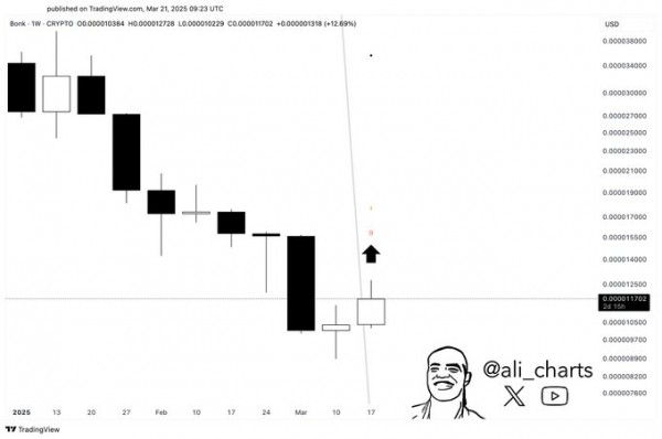 Bonk взлетает на 5% при объёмах $175M &ndash; инсайдерский слив или новый рост?