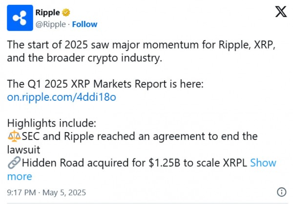 Ripple наращивает активы: XRP достиг $98,6 млрд на фоне новых приобретений