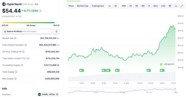 HYPE обновил максимум на фоне гонки за выпуск USDH