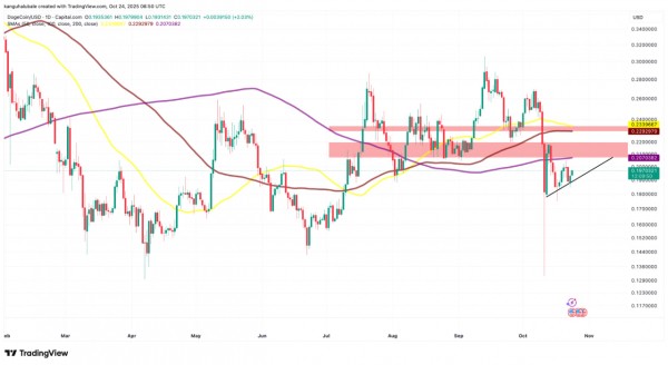 Dogecoin готовится к росту на 25%, но ключевой уровень сопротивления все еще впереди