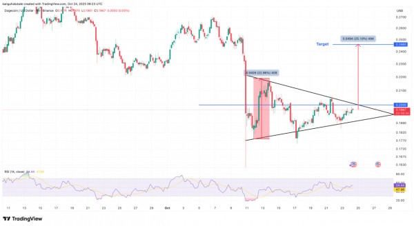 Dogecoin готовится к росту на 25%, но ключевой уровень сопротивления все еще впереди